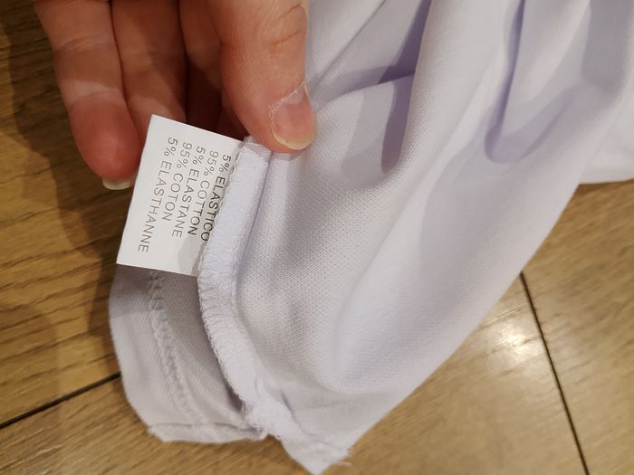 Polo blanc uni pour homme manches courtes XL Leeyo - photo numéro 3