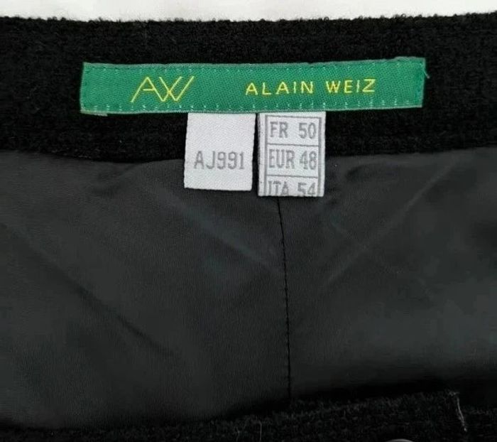 Jupe noire - 30% laine - Alain Weiz - taille 50 - photo numéro 3