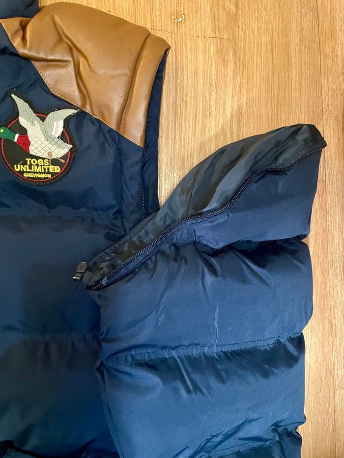 Doudoune chevignon homme  bleu marine,  togs taille XL   Neuf avec étiquette - photo numéro 6