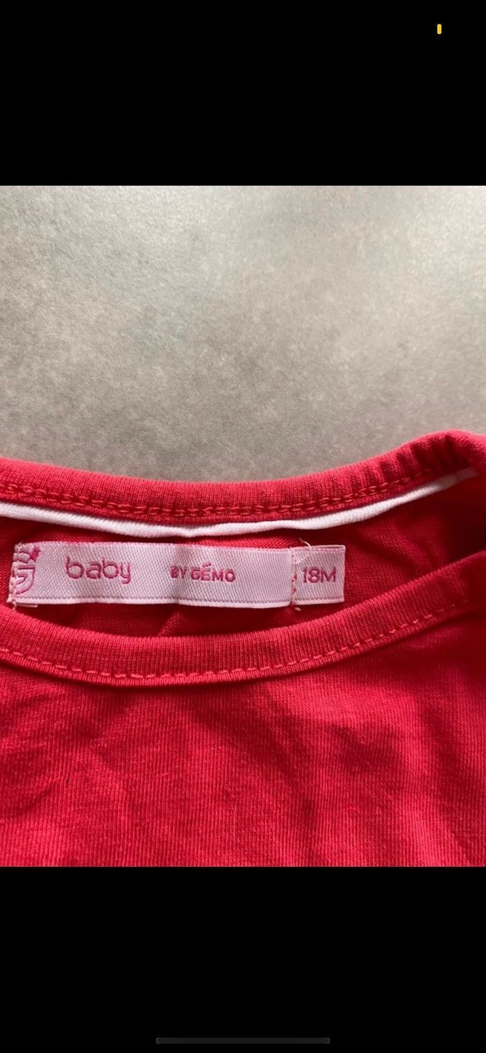 Tee shirt manches longues Coeur Neuf 18 mois - photo numéro 5