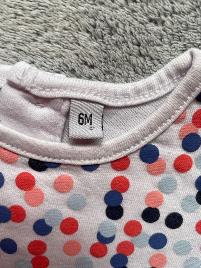 Tee shirt manches longues, 6 mois - photo numéro 3