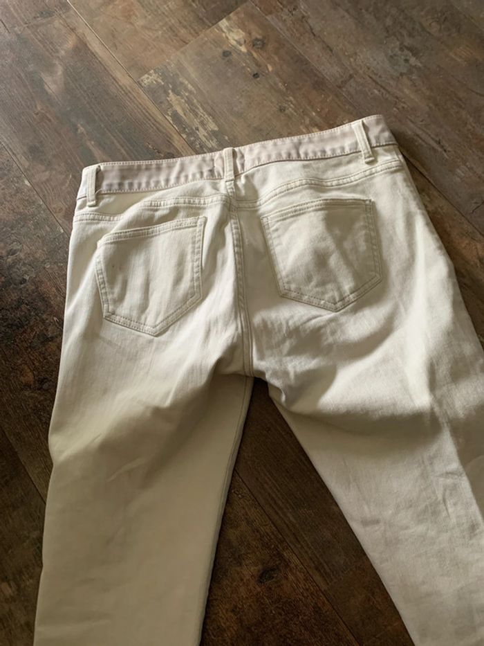 Pantalon crème bi matière - photo numéro 5