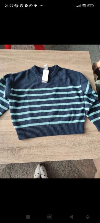 Pull marinière petit bateau laine 