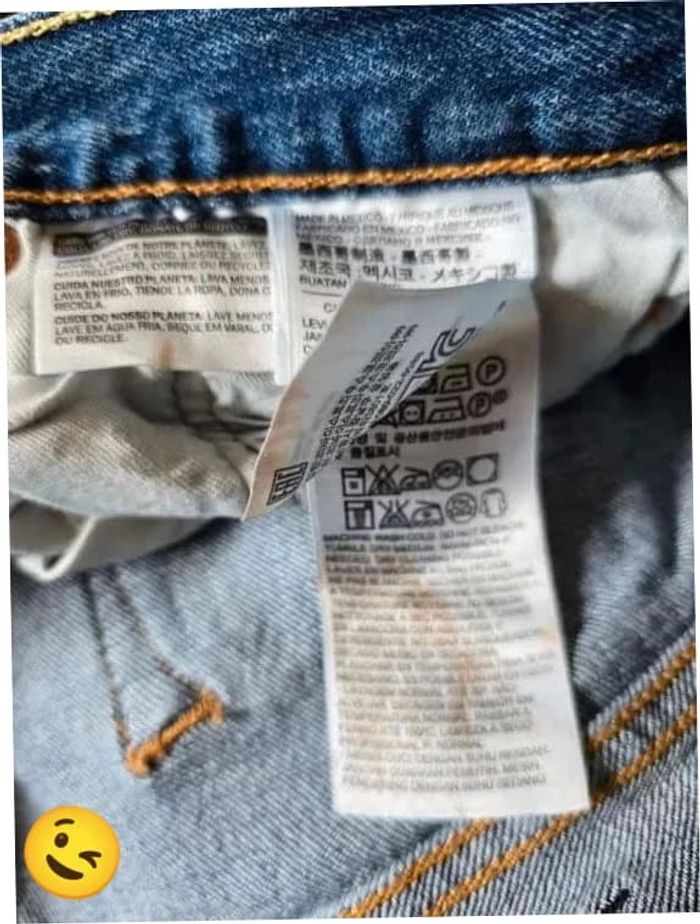 Jeans Levi's 501 W38 FR48 L30 coupe droite bleu Homme Men pan417b - photo numéro 6