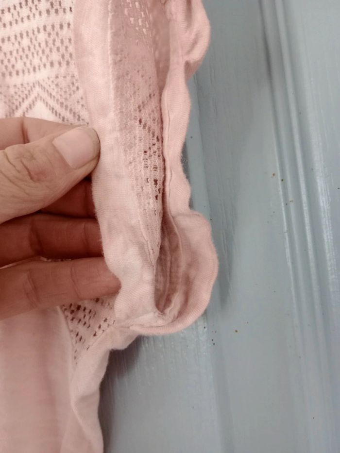 T-shirt fille 16 ans rose pâle c48 - photo numéro 6