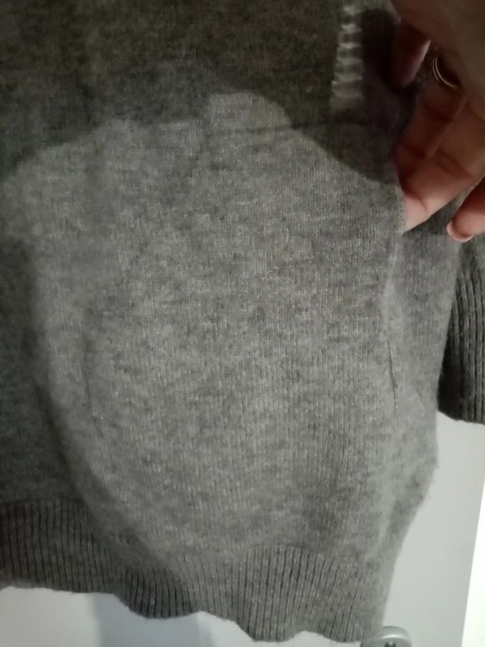 Pull taupe beige chiné - photo numéro 2