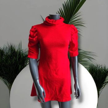 Robe rouge- mi longue - mi chaude