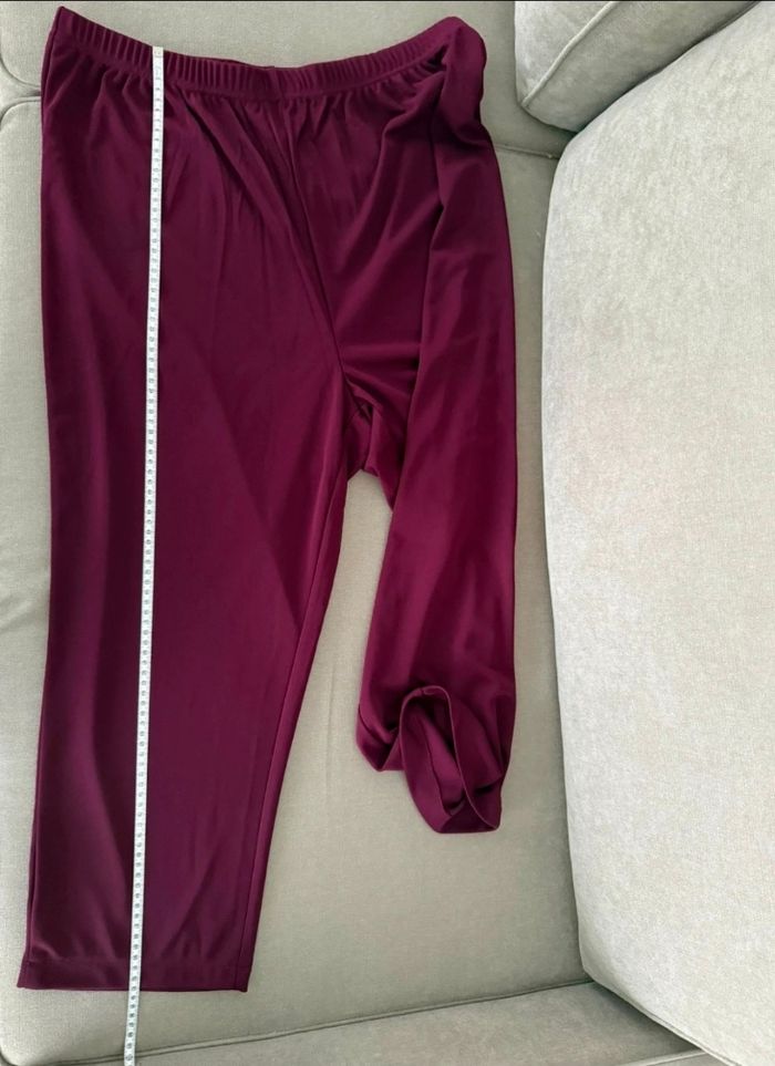 Pantalon couleur lin de vin Daxon - photo numéro 9