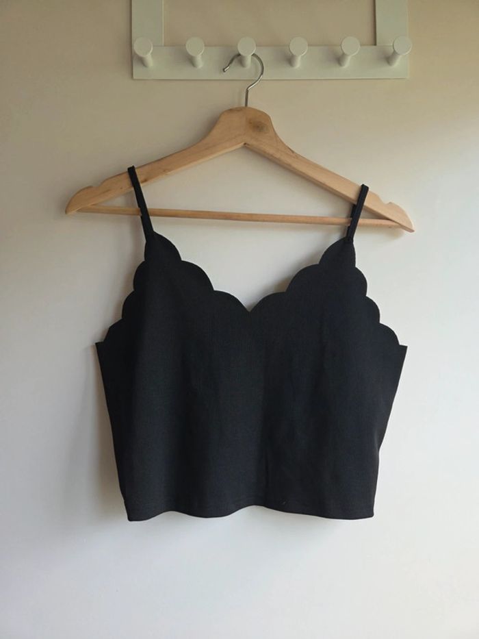 Top noir shein à bretelles - taille L - neuf sans étiquette