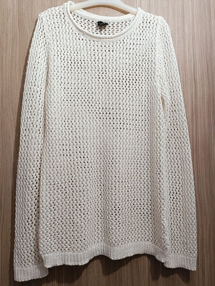 Pull a filé blanc