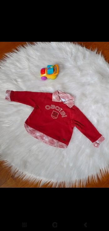 Polo Bordeaux obaibi 12 mois