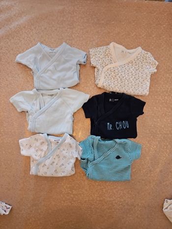 Lot de bodies été mc 1mois