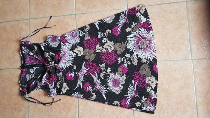 Robe été femme 44 noire à motifs Squitos