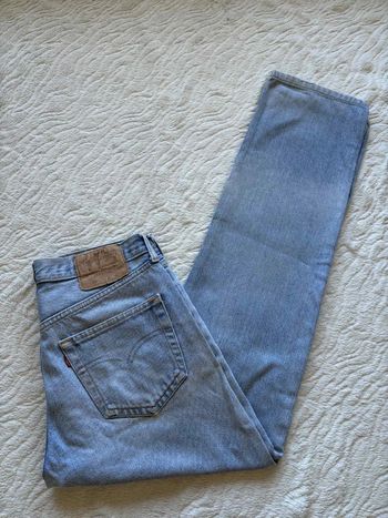 Jean Lévis 501 USA vintage 90s coupe droite bleu clair taille W30 M/40