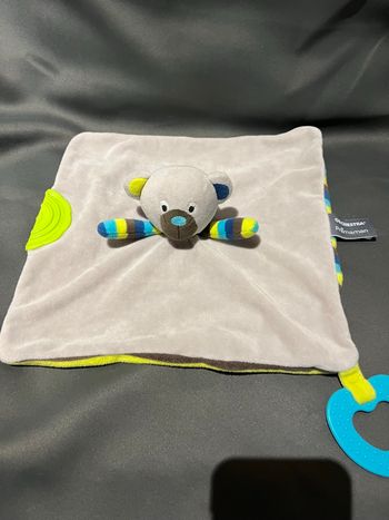 Doudou orchestra ours plat gris