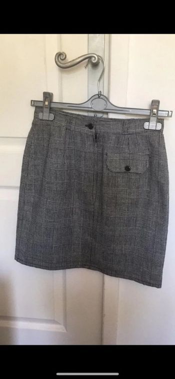 Jupe rétro vintage pied de poule carreau