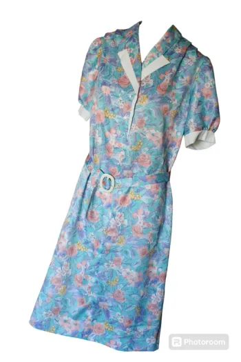 Robe vintage dress retro printemps été fleurs flower country cottage core