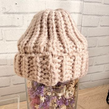 Bonnet en grosse maille 