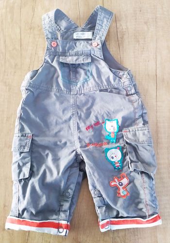 Salopette chaude garçon gris 3 mois Orchestra