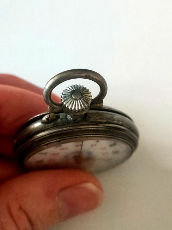 Montre gousset en argent poinçon crabe - photo numéro 2