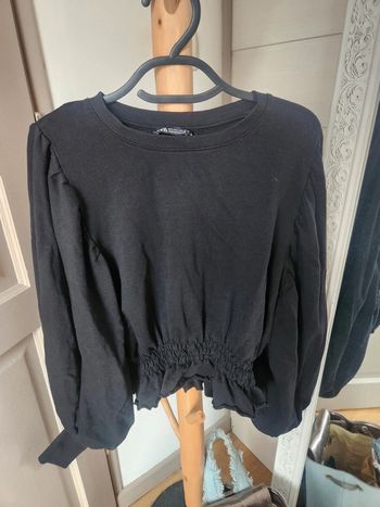 Sweat court manches ballon zara