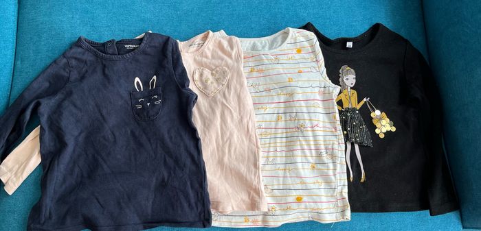 Lot de 4 T-shirts manches longues