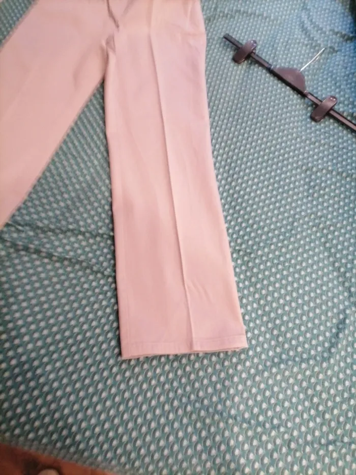 Pantalon coton beige - photo numéro 6
