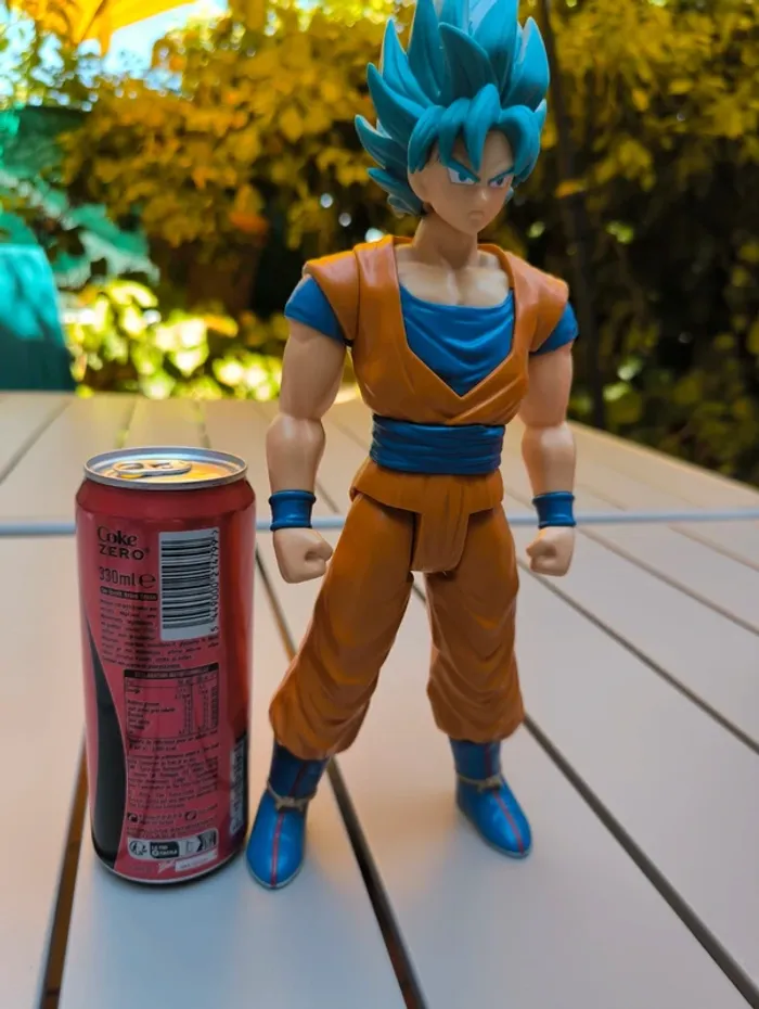 Figurine Sangoku cheveux bleu DragonBall z - photo numéro 2