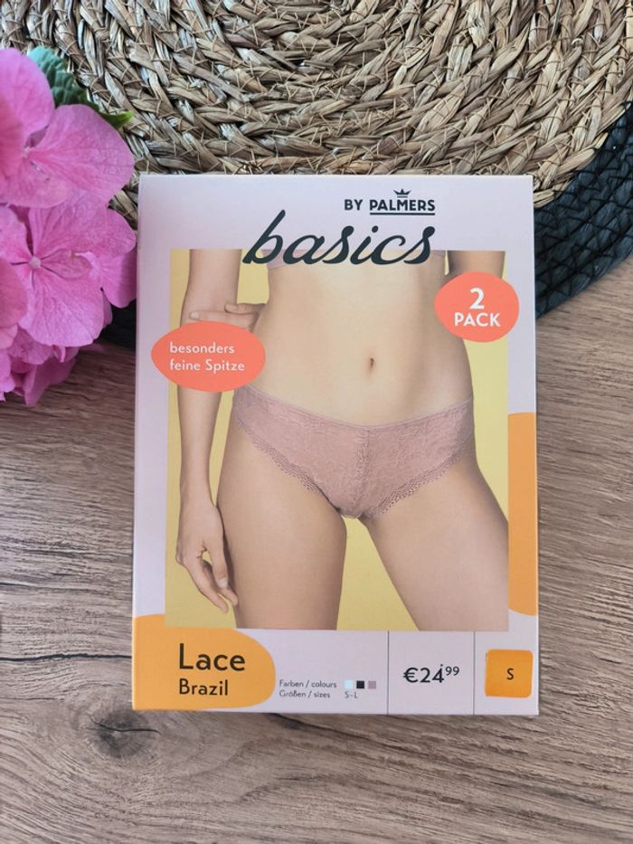 🌸 Lot de 2 tangas en dentelle by Palmers 🌸