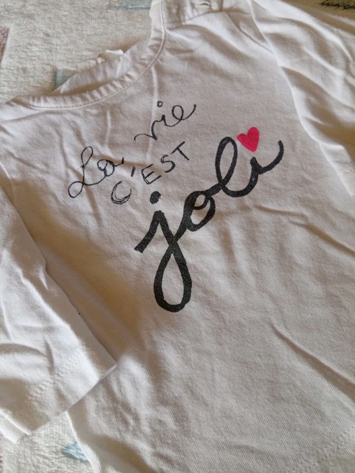 T-shirt la vie c'est jolie - photo numéro 3