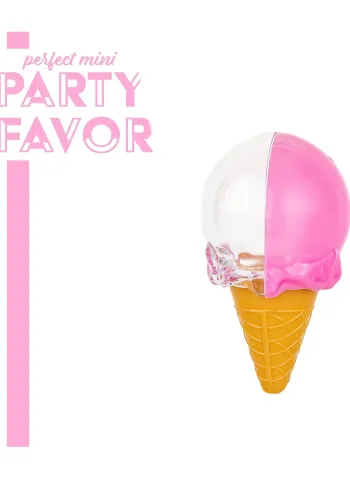 Mini cornet de glace rose – contenant dragées et bonbons Neuf