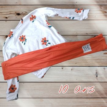 🧡 Ensemble sweat + pantalon – 10 ans🧡
