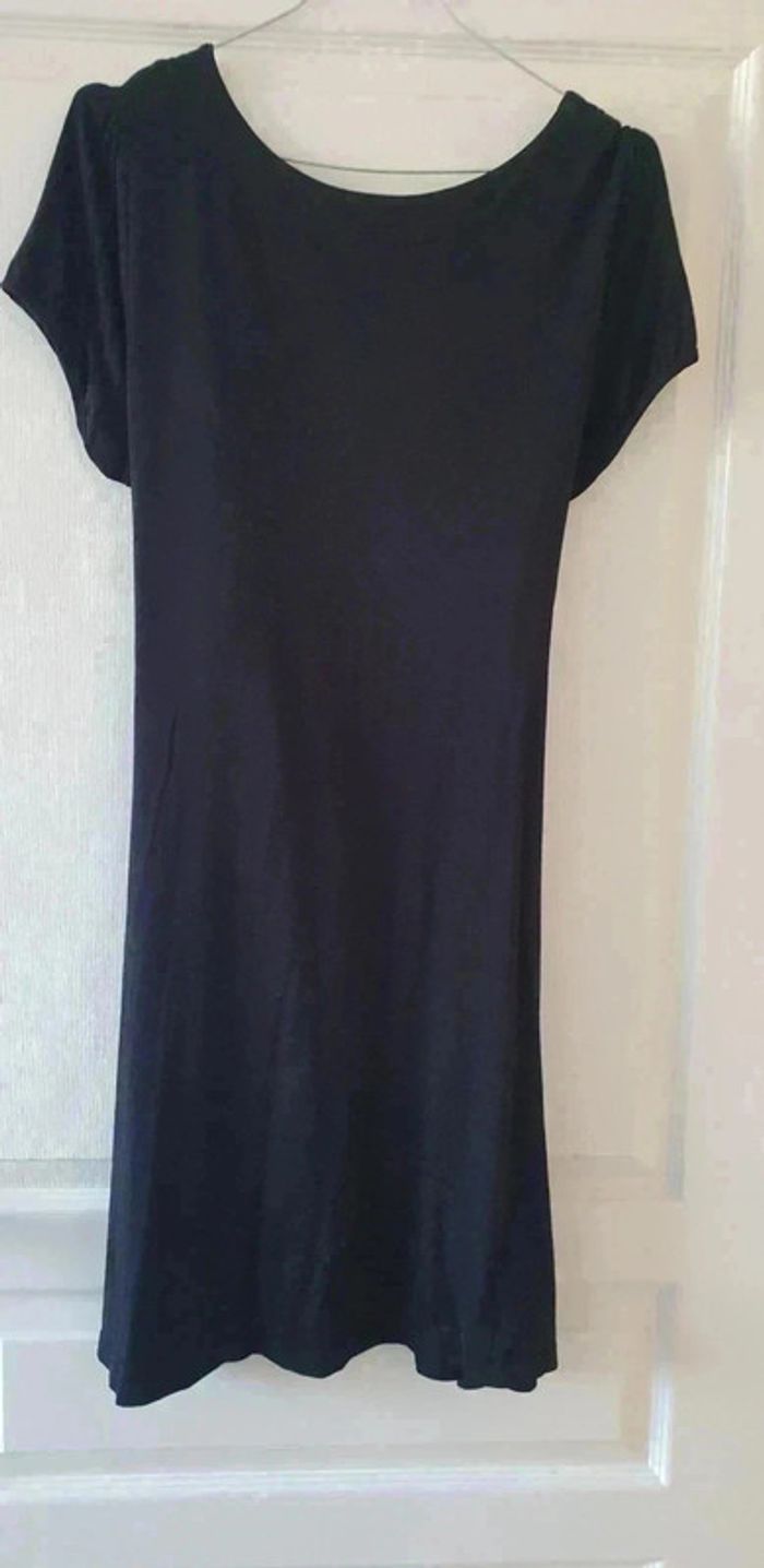 Jolie Robe noire de grossesse 42/44 Kiabi Maman fluide - photo numéro 3