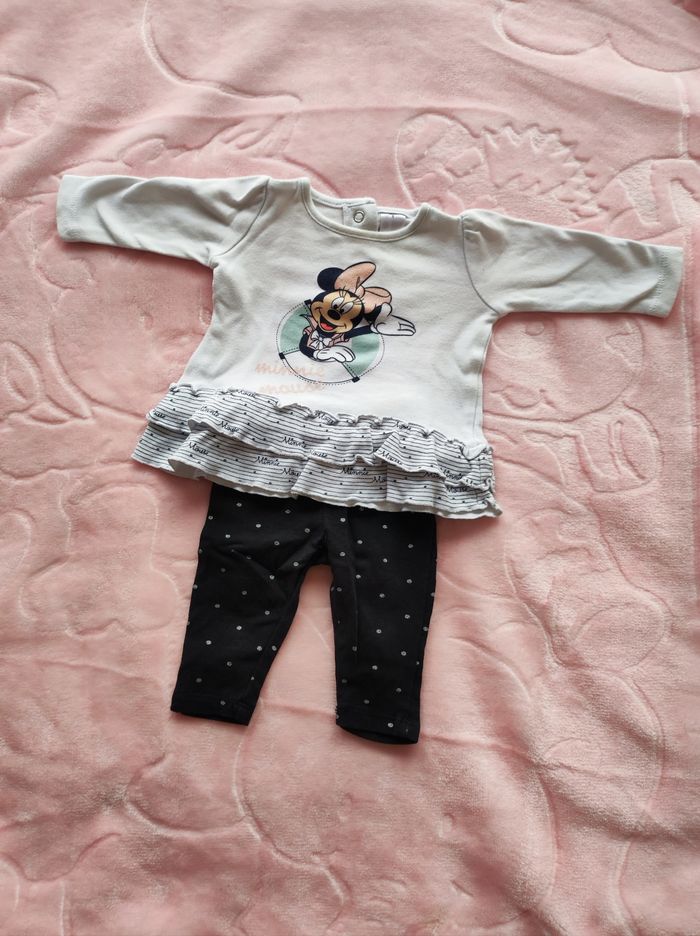 Ensemble 3 pièces fille 1 mois
