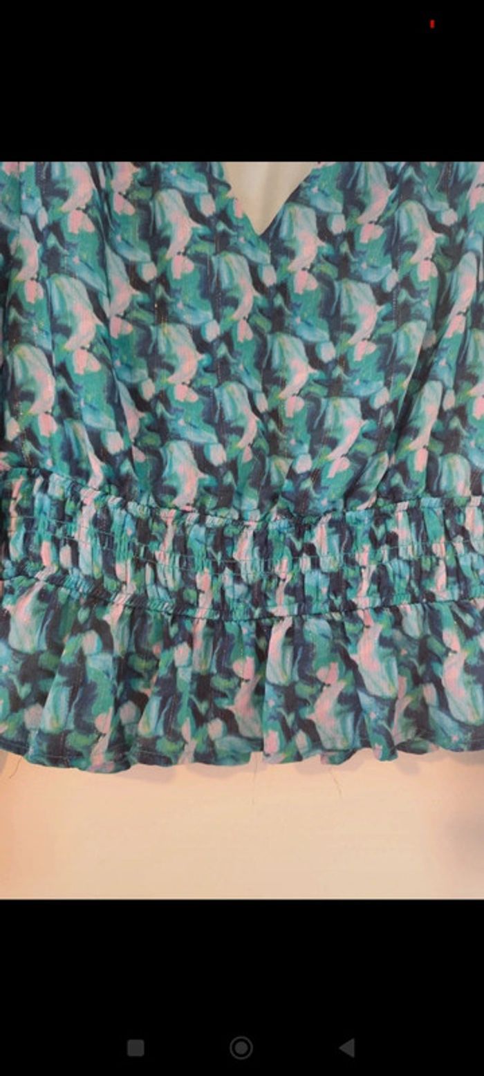 Blouse coupe péplum coloré taille 40 Manoukian - photo numéro 4