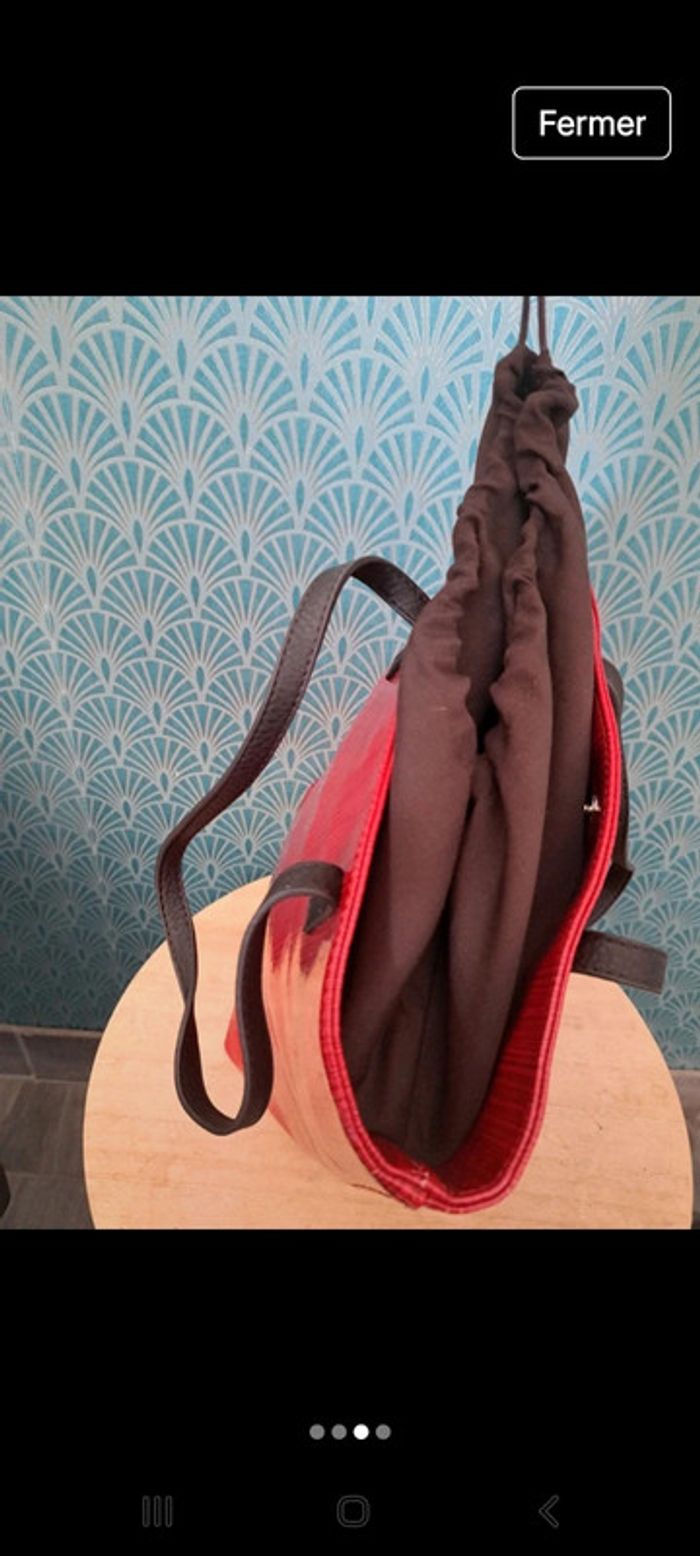Sac à main rouge cerise Bata - photo numéro 3