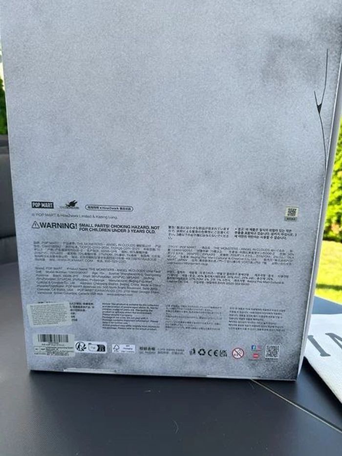 POPMART Les Monstres Labubu Zimomo Ange dans les Nuages Figurine avec Sac Fourre-Tout NEUF & OVP - photo numéro 4