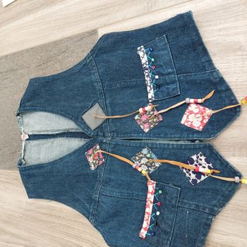 Gilet sans manches en jean
