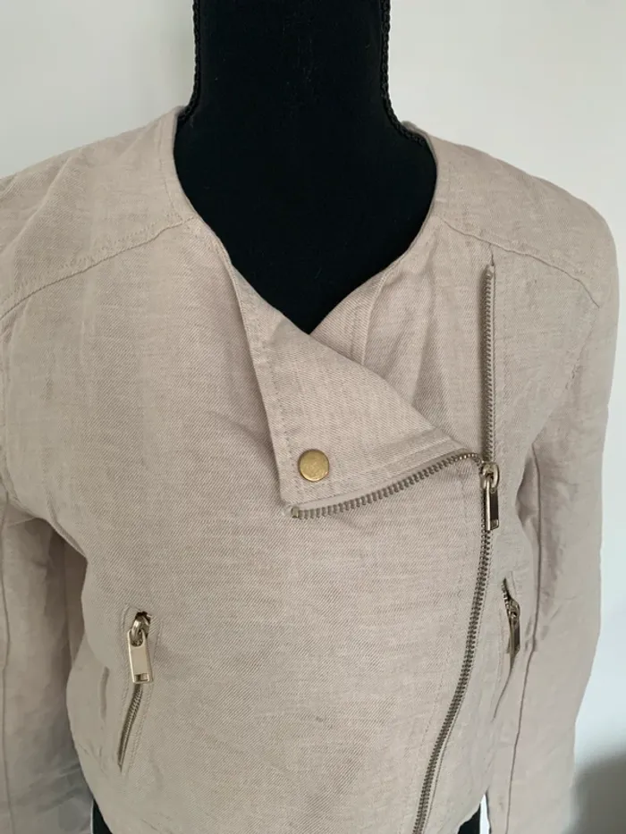 Veste écru H&M taille 40 - photo numéro 2