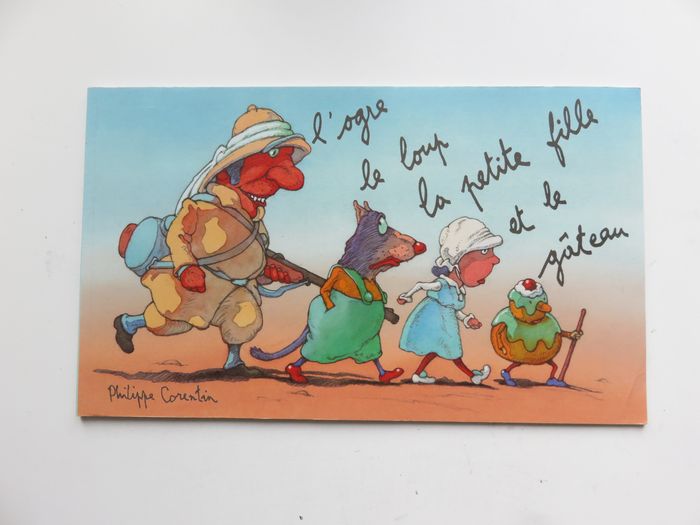Album 6 à 8 ans : L'ogre, le loup, la petite fille et le gâteau (Philippe Corentin - L'École des Loi - photo numéro 2