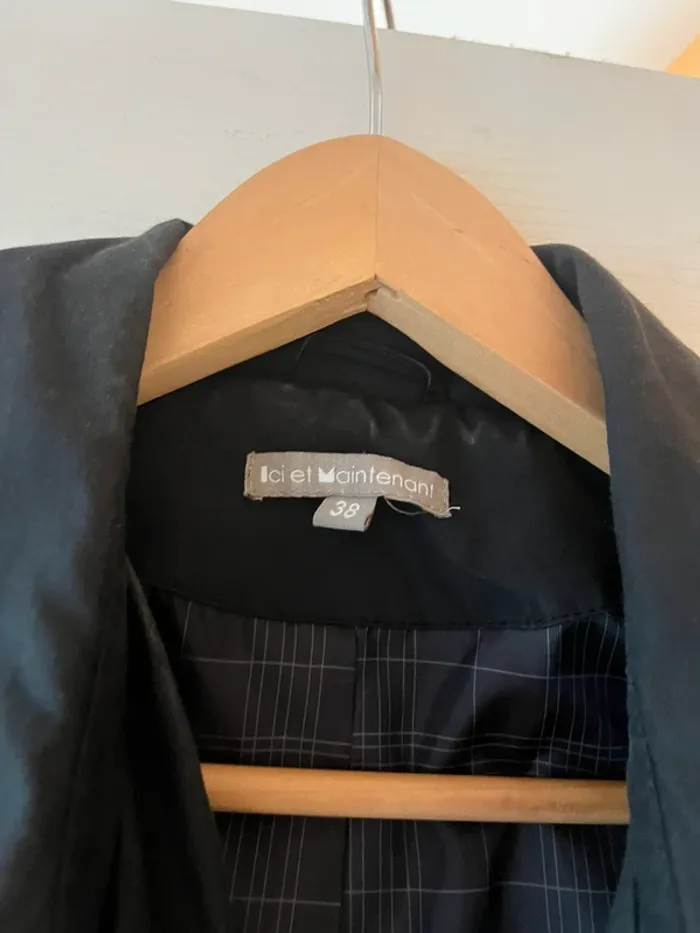 trench-coat noir ici et maintenant - photo numéro 5