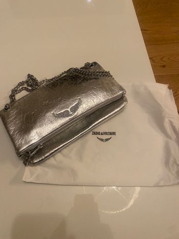 Sac Zadig et voltaire rock argent neuf