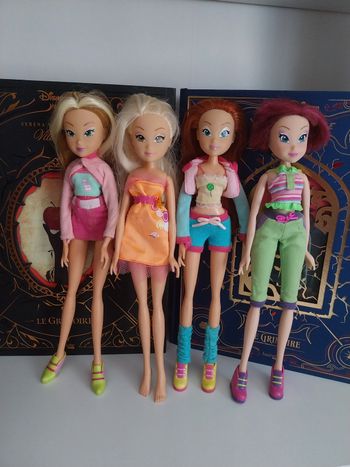 4 Poupées Flora Tecna et Bloom Love and Pet + Stella City Girl Fashion and Magic Winx Club saison 4 Smoby
