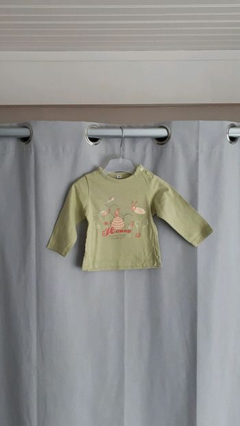 Pull fille 12mois vert