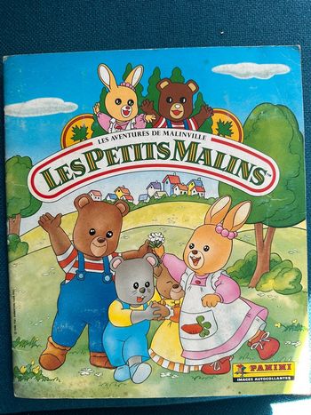 Album livre Panini Complet autocollants stickers vignettes Les petits malins aventures de Malinville