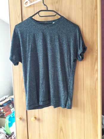 Tee shirt bleu paillette GEMO