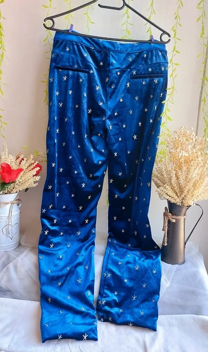 Pantalon UNIQUE21 – XS – Bleu Velours – État : Très bon - photo numéro 3
