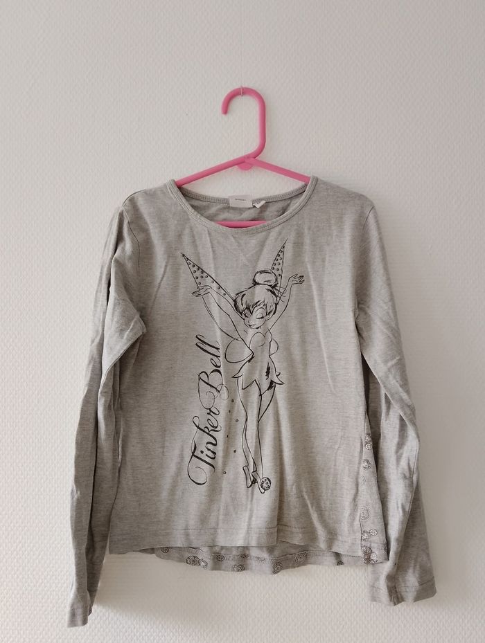 T-shirt gris Disney 8 ans - photo numéro 2