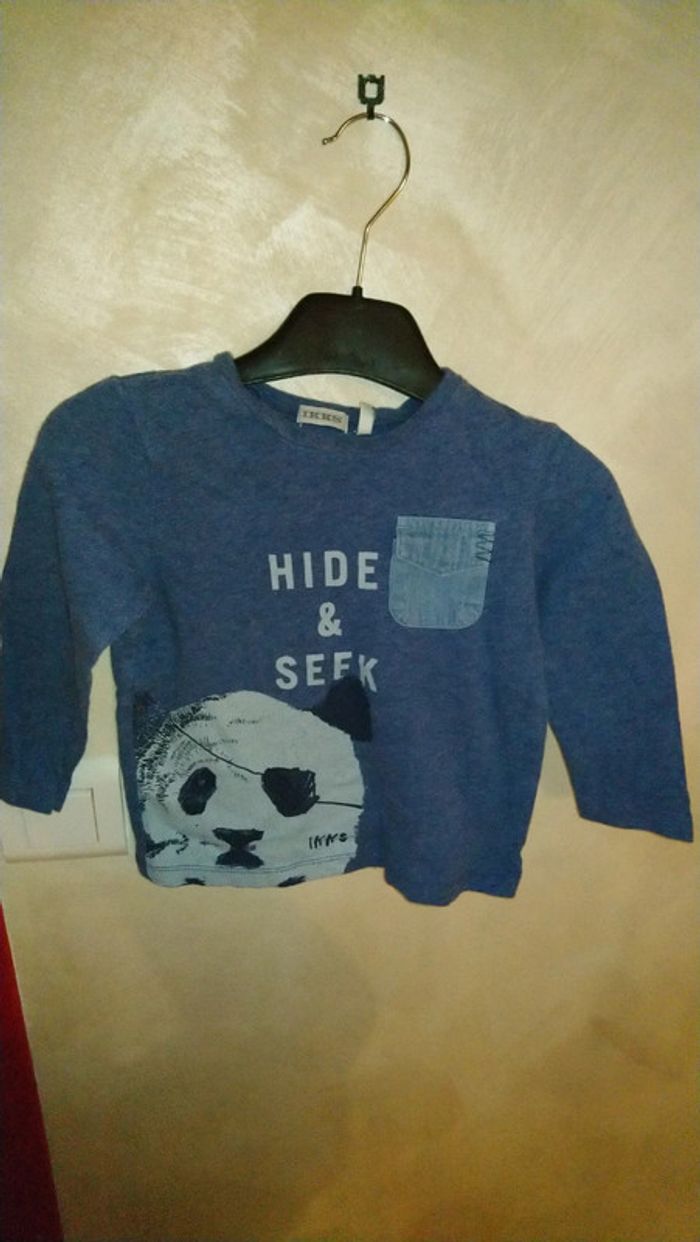 Tee shirt bébé garçon manches longues taille 18 mois IKKS