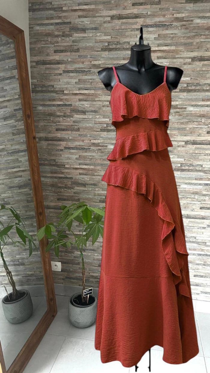 Robe terracotta bohème taille unique